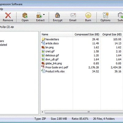View and manage the contents of any zip file