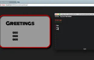 Markdown can easily be styled with Sass or GCSS.