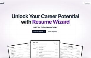 Resume Wizard screenshot 1