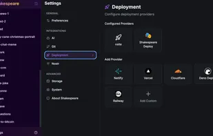 Shakespeare screenshot 1