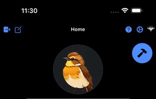 Home and Profile view.