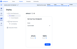 Deploy the model to an exclusive cloud endpoint