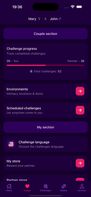 Add environments, scheduled challenges, language and store