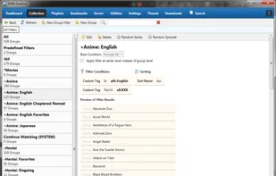 Collection. Group filters.