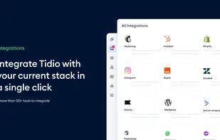 Integrate Tidio with your current stack in a single click