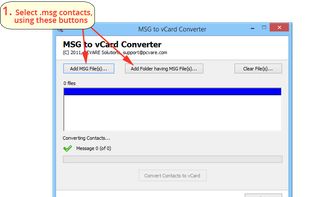 Select MSG Files or Folder having MSG Files