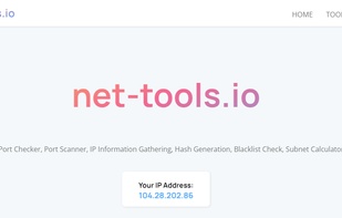 Net-Tools.io screenshot 1