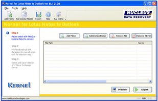 Kernel for Lotus Notes to Outlook screenshot 1