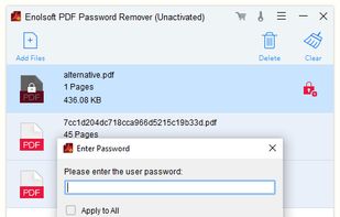 Enolsoft PDF Password Remover screenshot 3