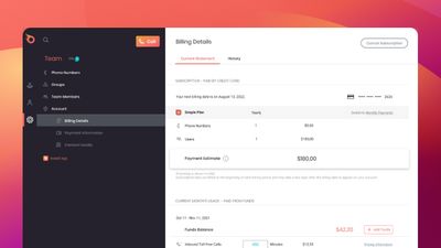 Managing billing is easy with Ringblaze