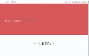 An example website with the Festively theme.