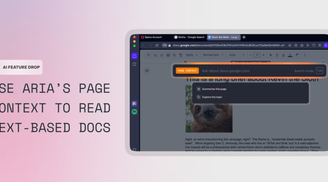 Aria can now read PDF and Docs in Opera Developer image