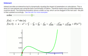 Dynamically visualize effects of of parameters on calculations with Interact