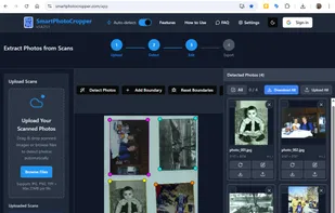The Desktop version of the app, the detection happened already that take less than a second , you can see cropped result in right part f the screenshot