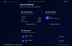 StealthBrowser screenshot 1