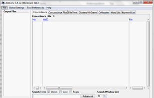 Antconc screenshot 1