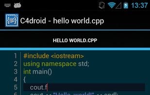 C4droid screenshot 2