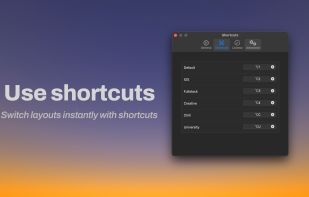 If you prefer manual control over your workflow, then you can use shortcuts for your layouts.