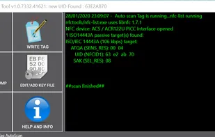 Mifare Windows Tool - MWT screenshot 1