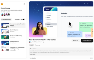Share playlists of product clips or team updates.