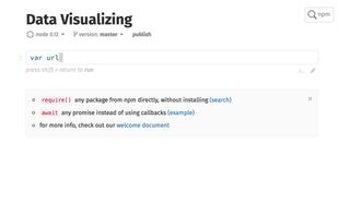 RunKit screenshot 1