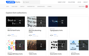 CufonFonts screenshot 2