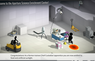 Bridge Constructor Portal screenshot 1