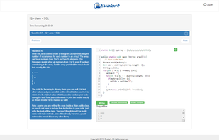Test Programming IDE (Candidate View)