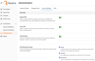 Quatrix screenshot 1