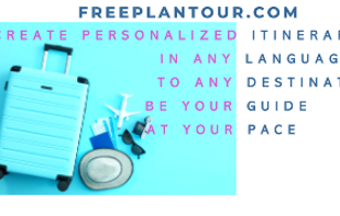 FreePlanTour supports any language ?? in any destination. Whether it's a trip to the busy streets of Tokyo or the quiet beaches of Bali, FreePlanTour can help. You can also share your adventures with others and create your own guide by uploading your own logo.