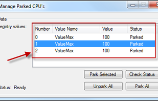 CPU Core Parking Manager 3 screenshot 2