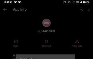 URLSanitizer screenshot 1