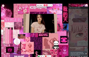 Here.fm like Decor Rooms with watchparty, voice/video chat and decoratable rooms.