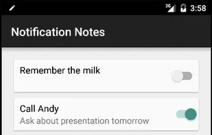 Notification Notes screenshot 1