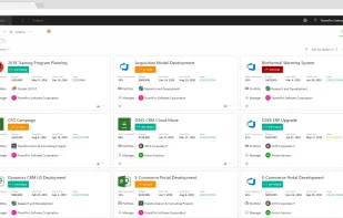 Project list in PPM Express from connected platforms like MS Project Online, Smartsheet, Jira, Azure DevOps, Monday.com