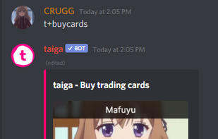 A user purchasing a pack of three virtual trading cards