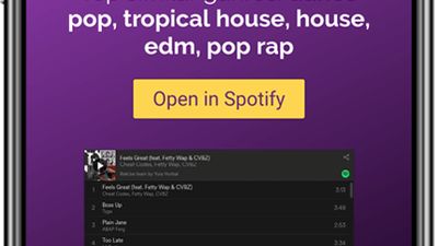 Generated playlist for a group of people using Spotify