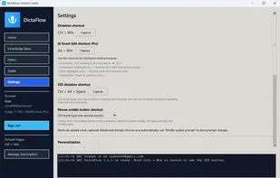 DictaFlow screenshot 2