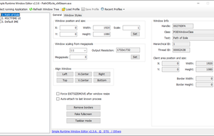 Simple Runtime Window Editor (SRWE) screenshot 1