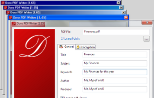 Doro PDF Writer screenshot 1